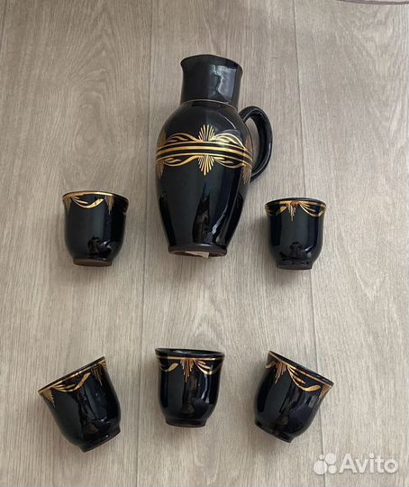 Набор керамический 5 стаканов. Болгария