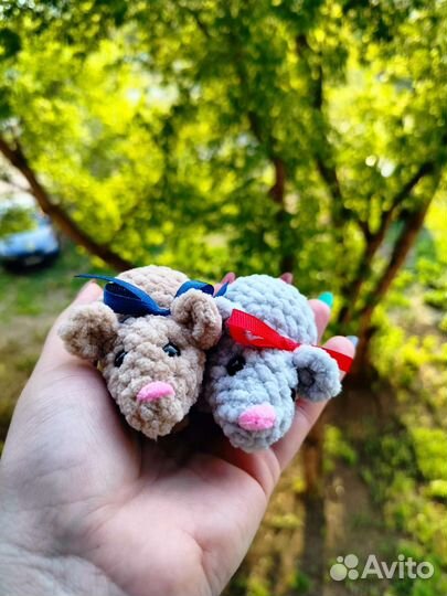 Мышки вязаные