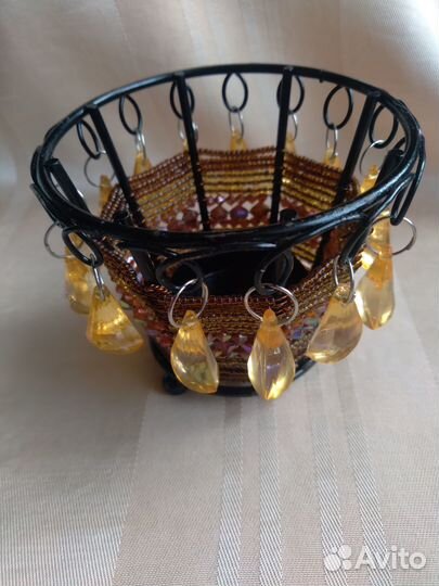 Подсвечник из бисера
