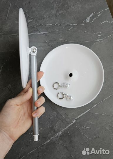 Зеркало косметическое с подсветкой настольное