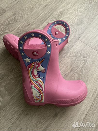 Crocs сапоги для девочки