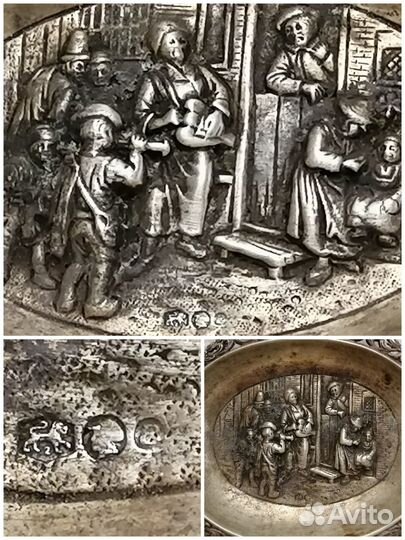 Пепельница Серебро