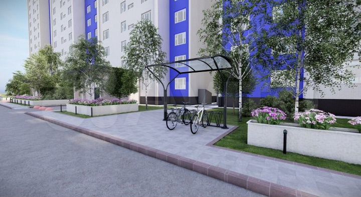 2-к. квартира, 52 м², 2/16 эт.