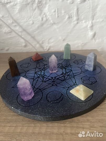 Cube метатрона с камнями