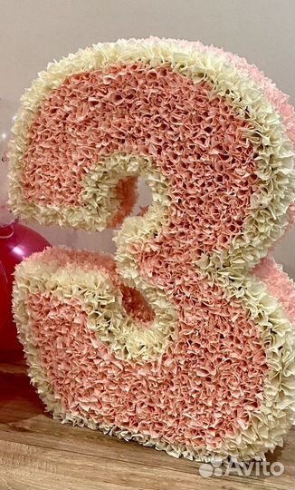 Объемная цифра на заказ