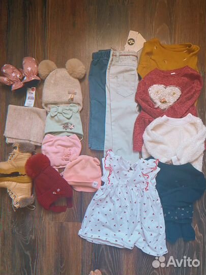 Вещи пакетом для девочки 86 92 98