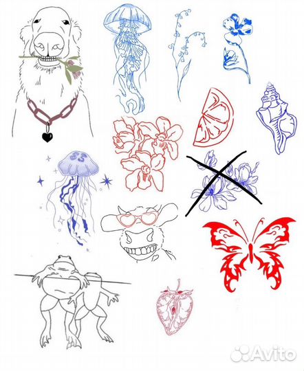 Модель на эскизы тату