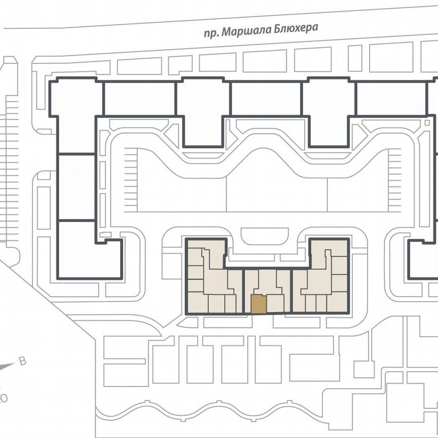 1-к. квартира, 39,1 м², 4/16 эт.