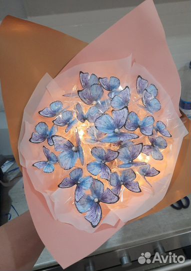 Букеты из бабочек ручной работы