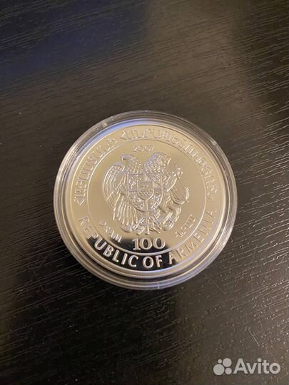 Монета 100 драм 2007 Утка Широконоска