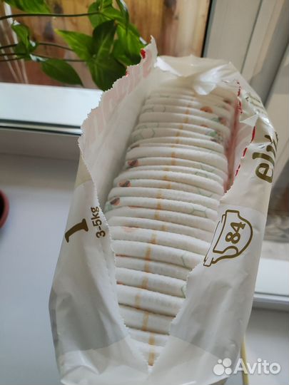 Подгузники Huggies Elite Soft: размер 1; вес 3-5кг