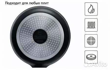 Сковорода HuoHou Teflon Platinum Plus Non-St 24см