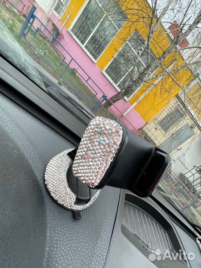 Оплетка на руль со стразами