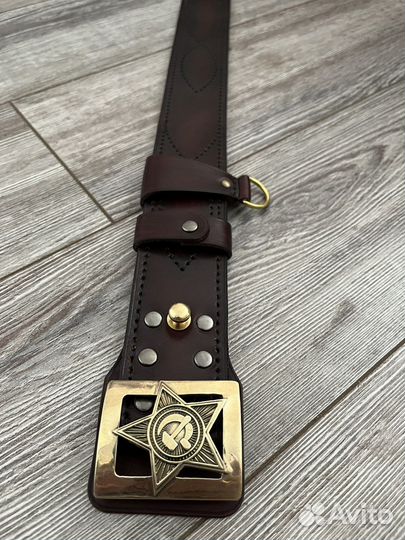Ремень с пряжкой ркка (Ручной работы)