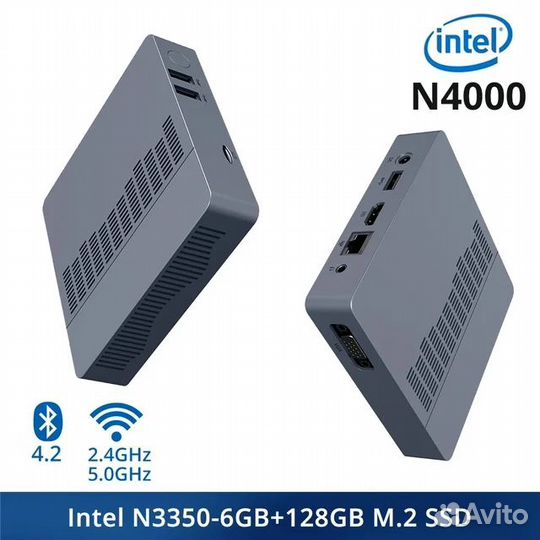 Мини компьютер Soyo M2 Air, Celeron N4000, 6 / 128