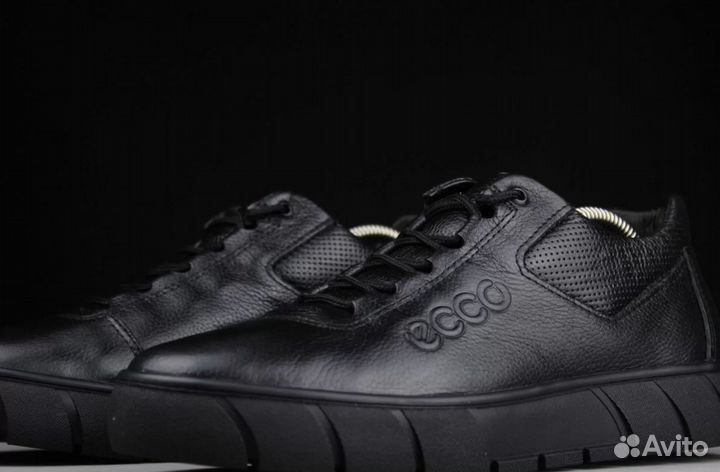 Кроссовки зимние Ecco кожа