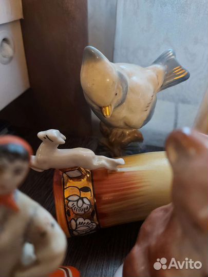 Статуэтки фарфор лфз Вербилки Гжель СССР