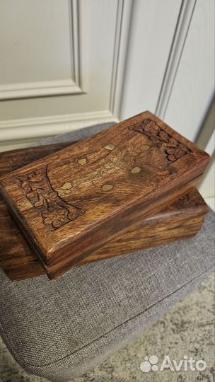 Шкатулка для украшений дерево, набор