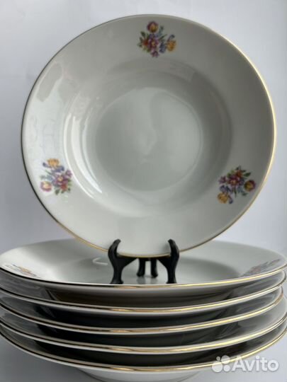 Тарелки суповые фарфор Болгария