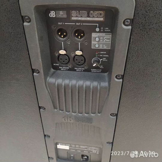 Сабвуфер активный db Technologies SUB 05D