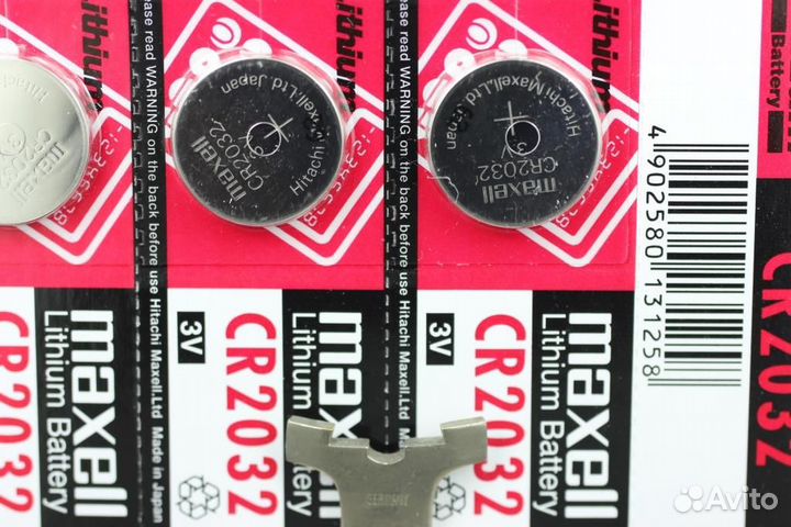 Maxell 2032 Батарейка. Элемент питания. Литиевый