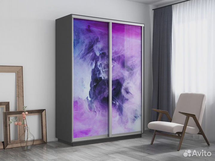 Шкаф-купе с фотопечатью «Экспресс» 2-х дверный
