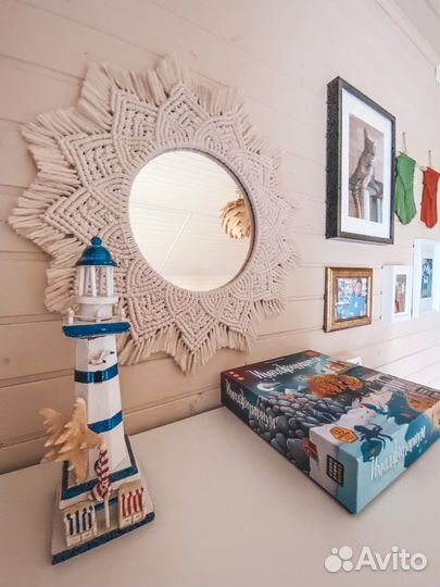 Зеркало макраме