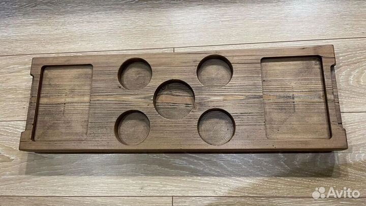 Поднос, доска для подачи винного сета из дерева