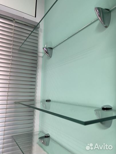 Полка настенная стеклянная