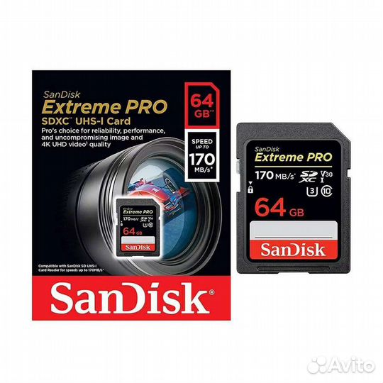 Карта памяти SD 64 Gb