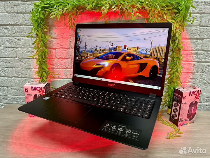 Мощный ноутбук Acer i3/8GB/SSD/256GB