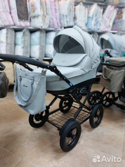 Коляска 2в1 Cocoline (AroTeam ) Prima (сер.кож)