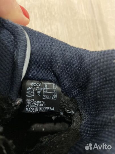 Зимние ботинки ecco