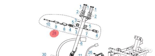 Комплект крепления рулевой колонки cfmoto X4 Basic