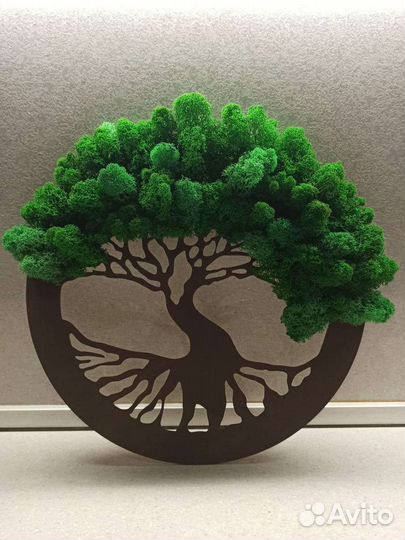 Декоративное панно из стабилизированного мха