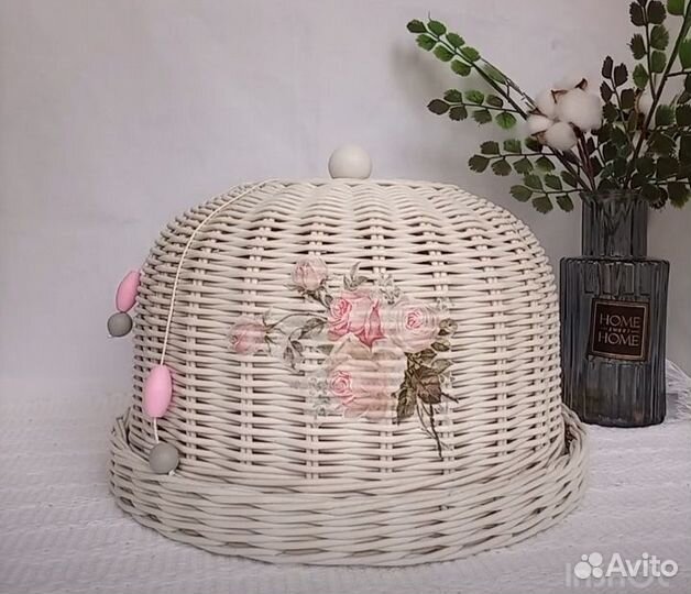 Плетеная хлебница +подарок сухарница