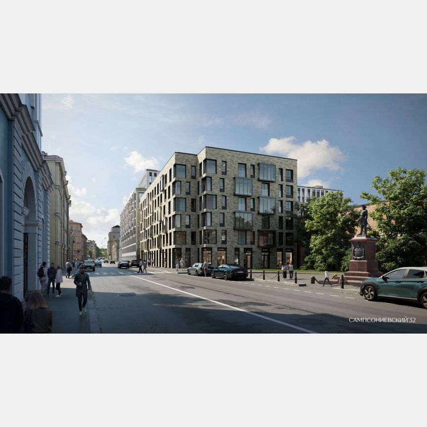 3-к. квартира, 90,7 м², 1/10 эт.