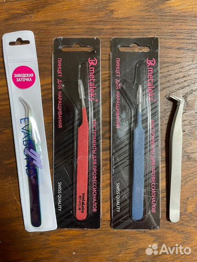 Пинцет для наращивания ресниц за все