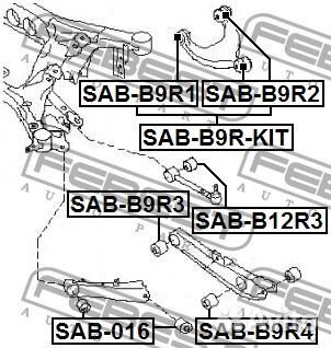 Сайлентблок задней поперечной тяги