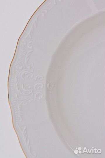 Тарелки глубокие, фарфор, Чехия. Бернадотт/золото