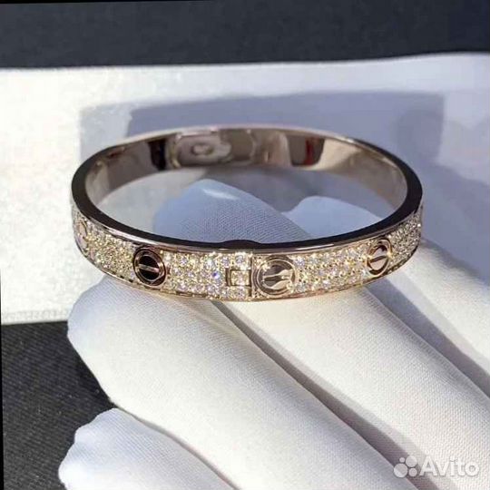 Cartier love браслет, паваж 1,99 ct