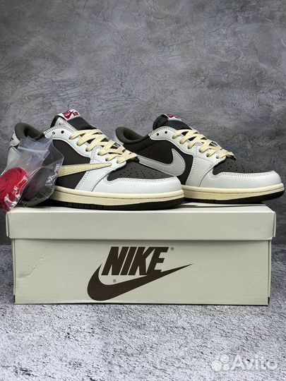 Кроссовки Nike air jordan 1 low travis scott