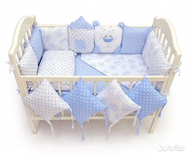 Бортики подушки в детскую кроватку