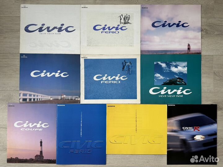 Дилеские каталоги Honda Civic 1991-1997 Япония