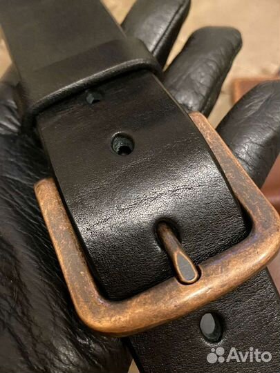 Ремень мужской кожаный