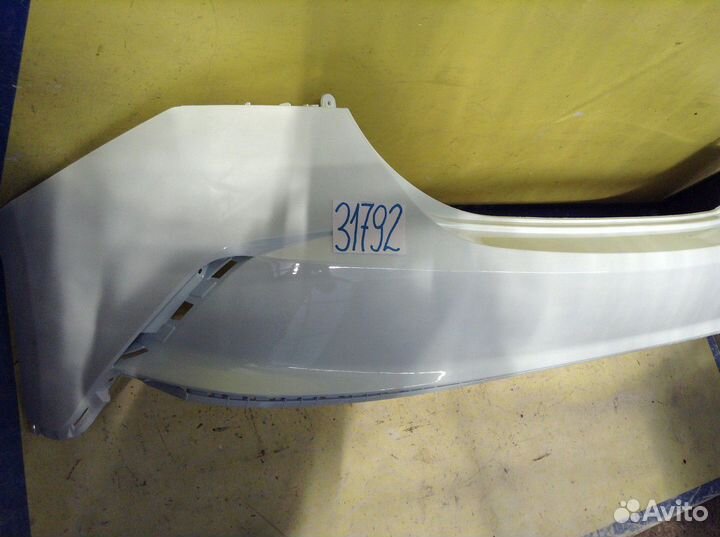 Hyundai Solaris Бампер задний цвет Белый