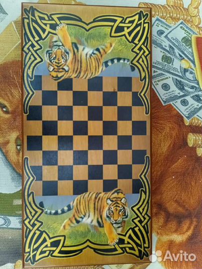 Нарды+шашки дерево 