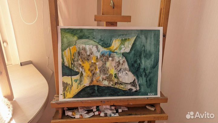 Картина / постер ручная работа / акварель