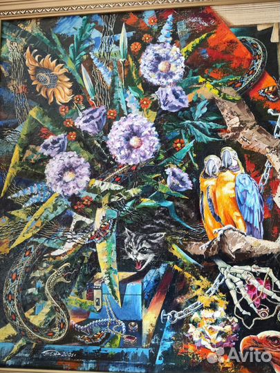 Картина маслом на холсте ручная работа
