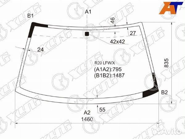 Стекло лобовое nissan mistral
